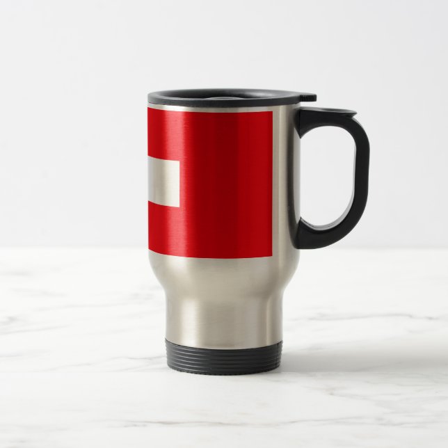 Mug De Voyage Drapeau de la Suisse (Droit)