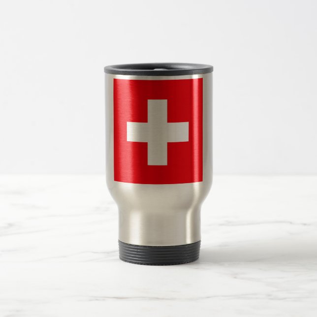 Mug De Voyage Drapeau de la Suisse (Centre)
