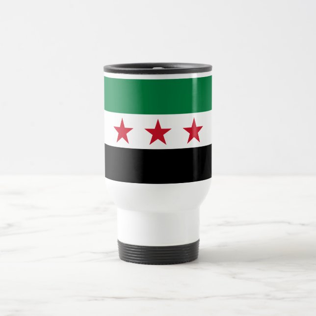 Mug De Voyage Drapeau de la Syrie (Centre)