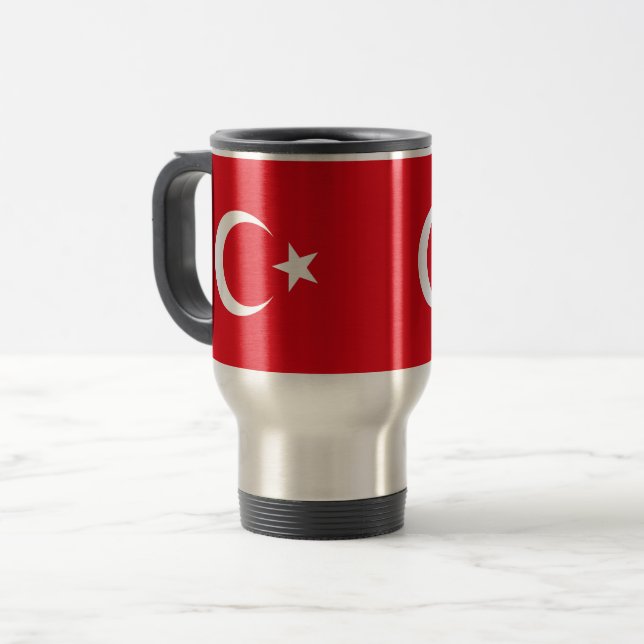 Mug De Voyage Drapeau de la Turquie (Devant gauche)