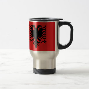 Mug De Voyage Drapeau de l'Albanie - le Flamuri i Shqipërisë