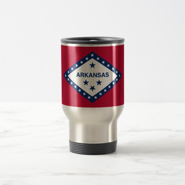 Mug De Voyage Drapeau de l'Arkansas (Centre)