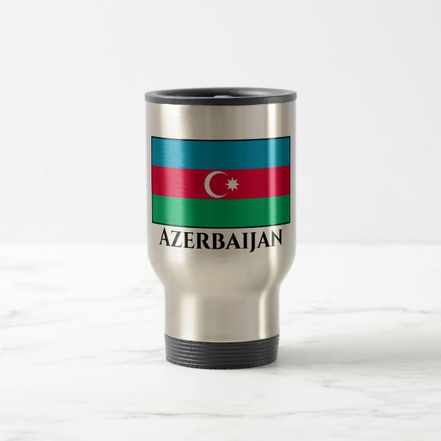 Mug De Voyage Drapeau de l'Azerbaïdjan (Centre)