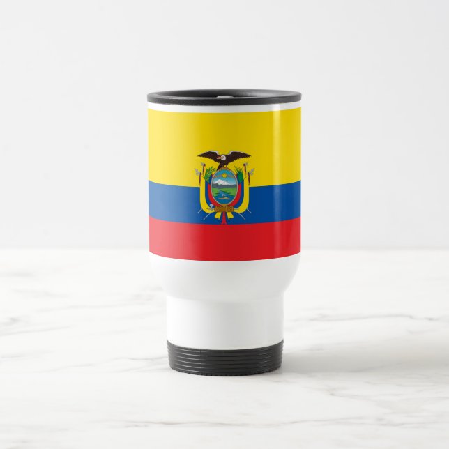 Mug De Voyage Drapeau de l'Équateur (Centre)