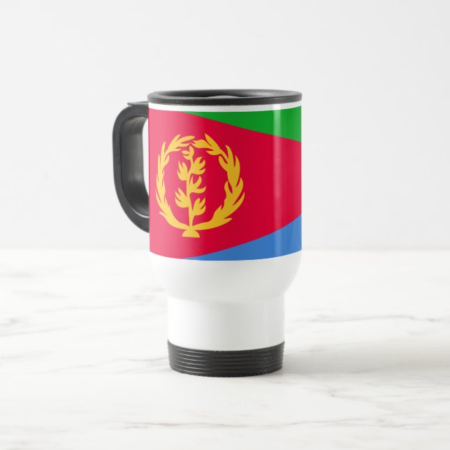 Mug De Voyage Drapeau de l'Érythrée (Devant gauche)