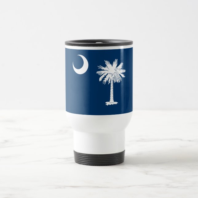 Mug De Voyage Drapeau de l'État de Caroline du Sud (Centre)