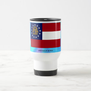 Mug De Voyage Drapeau de l'État de Géorgie