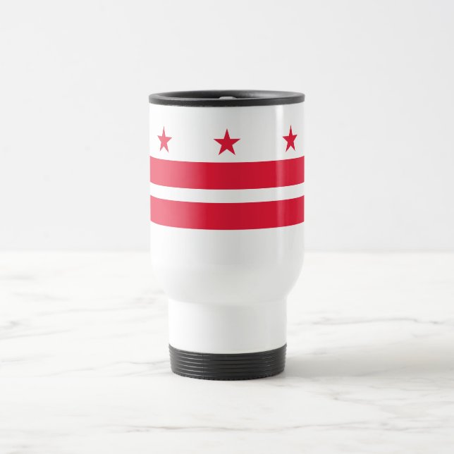 Mug De Voyage Drapeau de l'État de Washington DC (Centre)