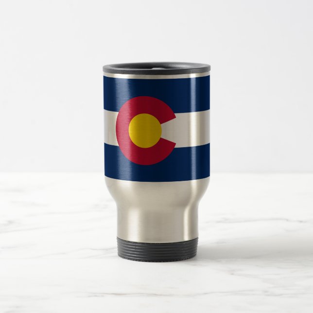 Mug De Voyage Drapeau de l'État du Colorado (Centre)