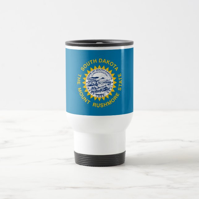 Mug De Voyage Drapeau de l'État du Dakota du Sud (Centre)