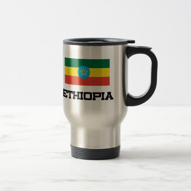 Mug De Voyage Drapeau de l'Ethiopie (Droit)