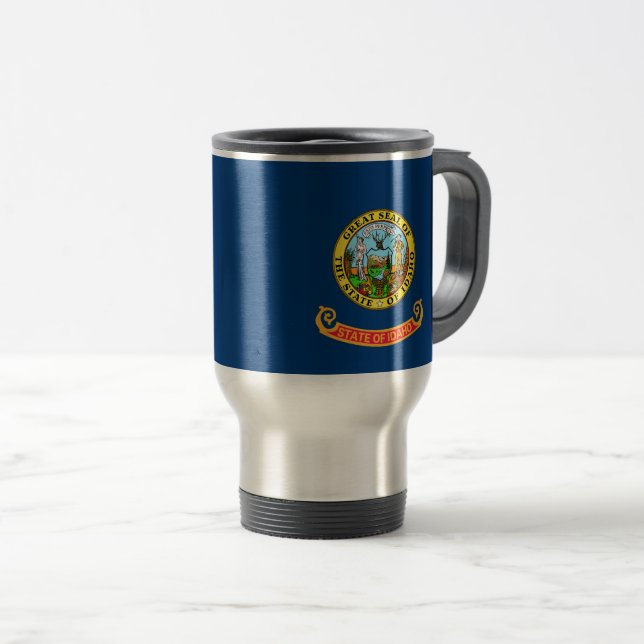 Mug De Voyage Drapeau de l'Idaho (Devant droit)