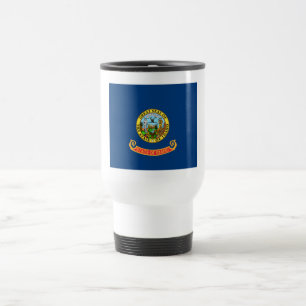 Mug De Voyage Drapeau de l'Idaho : l'État Gemme, Montagne de l'O