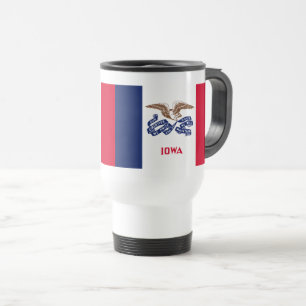 Mug De Voyage Drapeau de l'Iowa