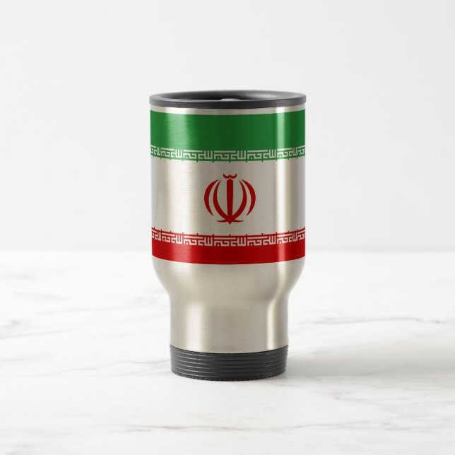 Mug De Voyage Drapeau de l'Iran (Centre)