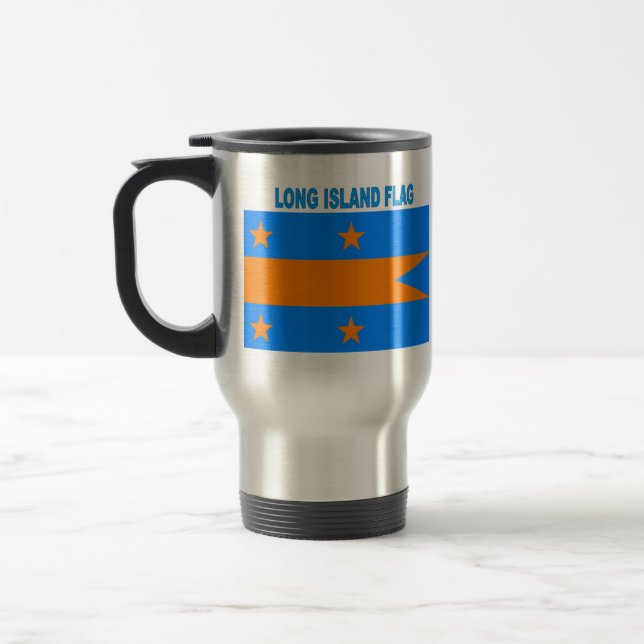 MUG DE VOYAGE DRAPEAU DE LONG ISLAND (Gauche)