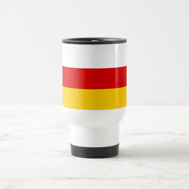 Mug De Voyage Drapeau de l'Ossétie du Sud (Centre)