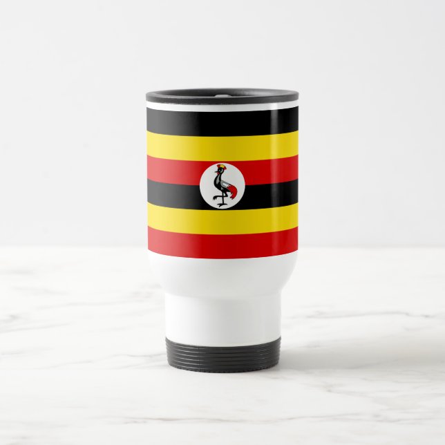 Mug De Voyage Drapeau de l'Ouganda (Centre)