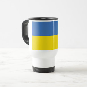 Mug De Voyage Drapeau de l'Ukraine, Ukrainien Слава Україні Slav