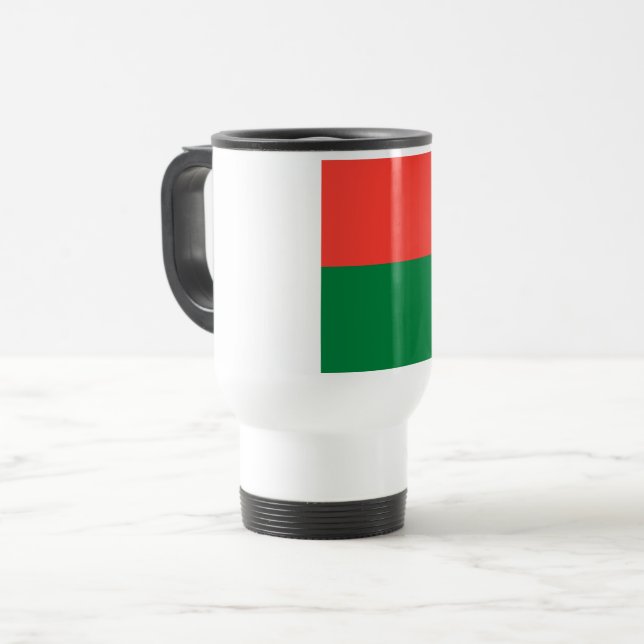 Mug De Voyage Drapeau de Madagascar (Devant gauche)