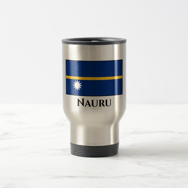 Mug De Voyage Drapeau de Nauru (Centre)