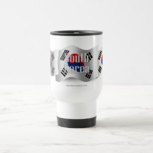 Mug De Voyage Drapeau de ondulation de la Corée du Sud