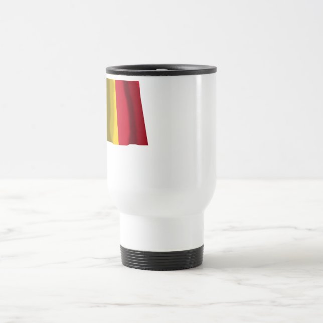 Mug De Voyage Drapeau de ondulation de la Roumanie (Centre)