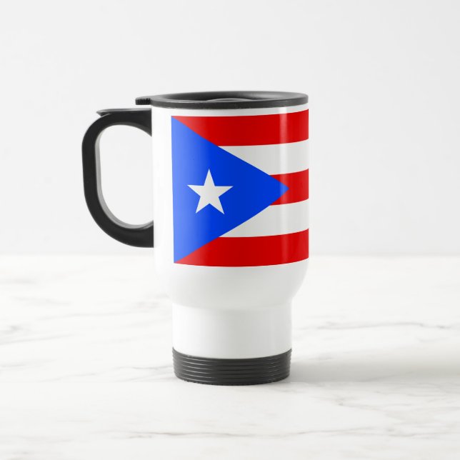 Mug De Voyage Drapeau de Porto Rico (Gauche)