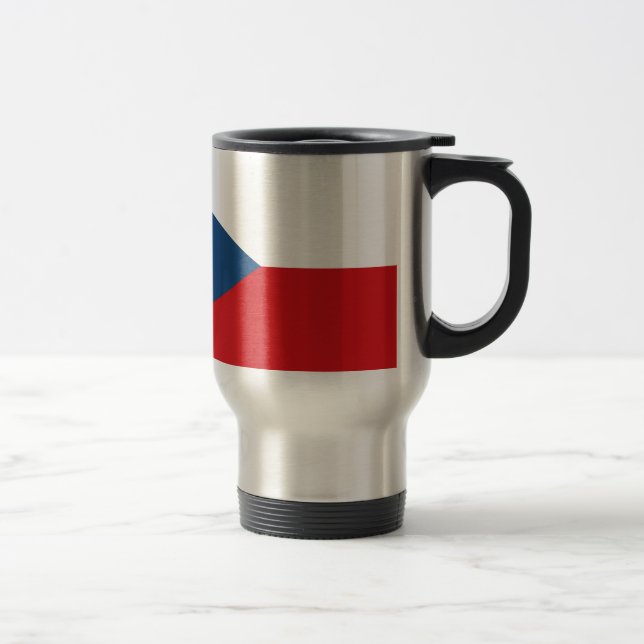 Mug De Voyage Drapeau de République Tchèque (Droit)