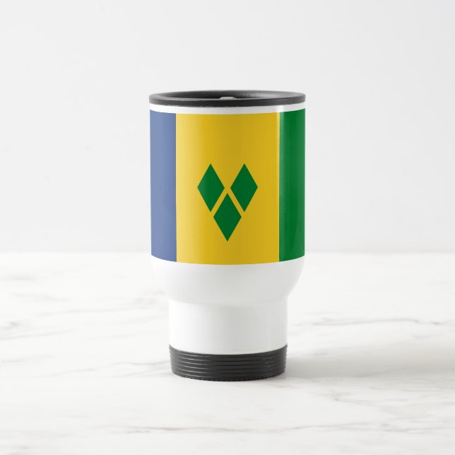 Mug De Voyage Drapeau de Saint-Vincent (Centre)