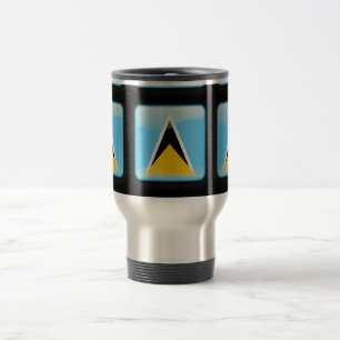 Mug De Voyage Drapeau de Sainte-Lucie
