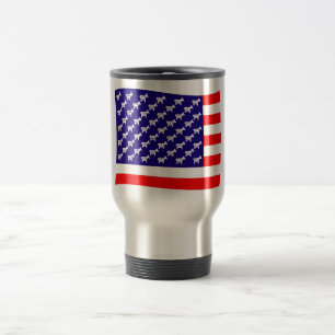 Mug De Voyage Drapeau Démocrate des étoiles