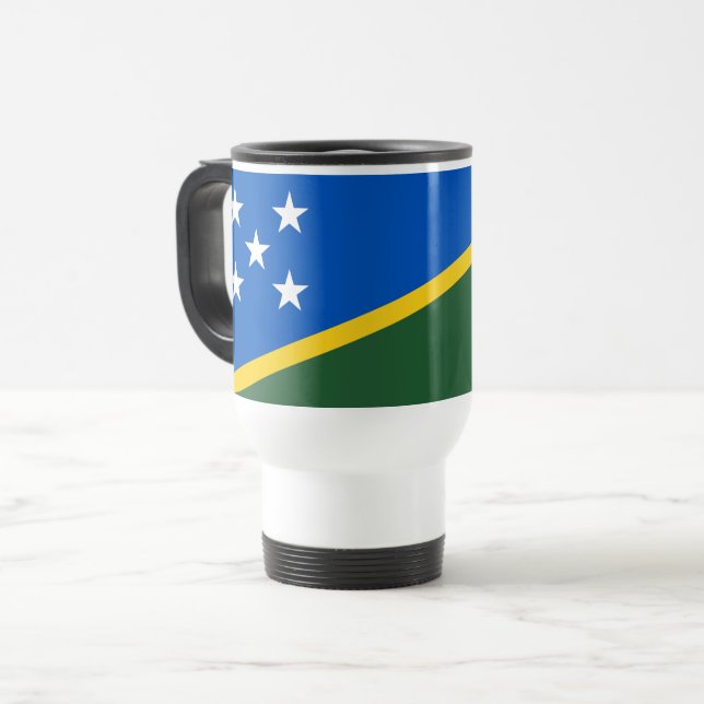Mug De Voyage Drapeau des Îles Salomon (Devant gauche)