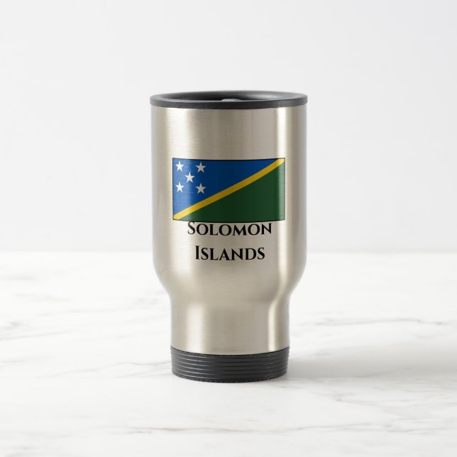 Mug De Voyage Drapeau des Îles Salomon (Centre)