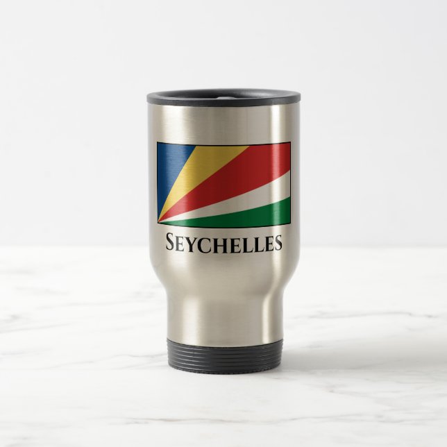 Mug De Voyage Drapeau des Seychelles (Centre)