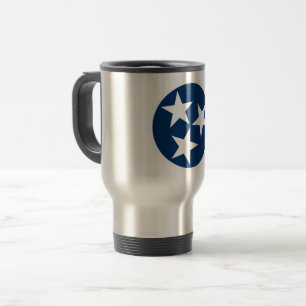 Mug De Voyage Drapeau d'état du Tennessee Bleu Blancs étoiles