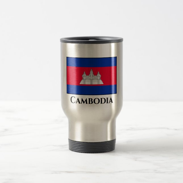 Mug De Voyage Drapeau du Cambodge (Centre)
