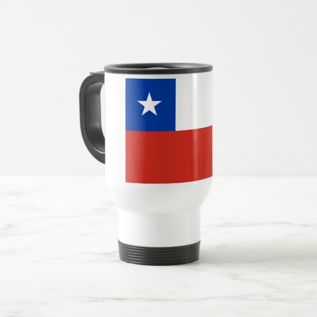 Mug De Voyage Drapeau du Chili (Devant gauche)