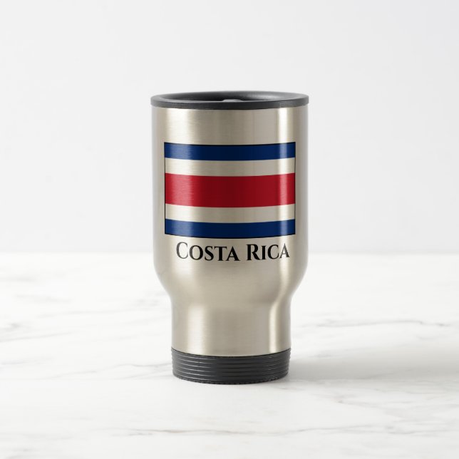 Mug De Voyage Drapeau du Costa Rica (Centre)
