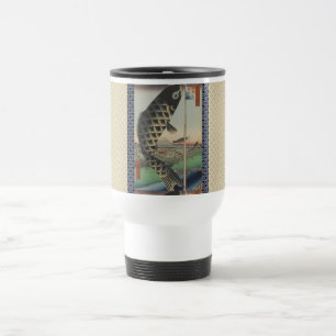 Mug De Voyage Drapeau du Festival japonais du poisson Koi Hirosh