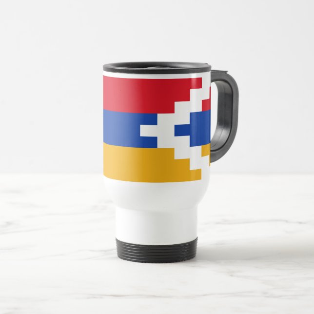 Mug De Voyage Drapeau du Haut-Karabagh (Devant droit)