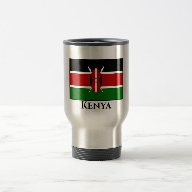 Mug De Voyage Drapeau du Kenya (Centre)