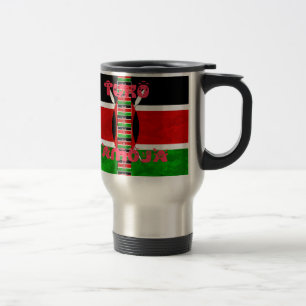 Mug De Voyage Drapeau du Kenya : Tuko Pamoja - Conception d'art