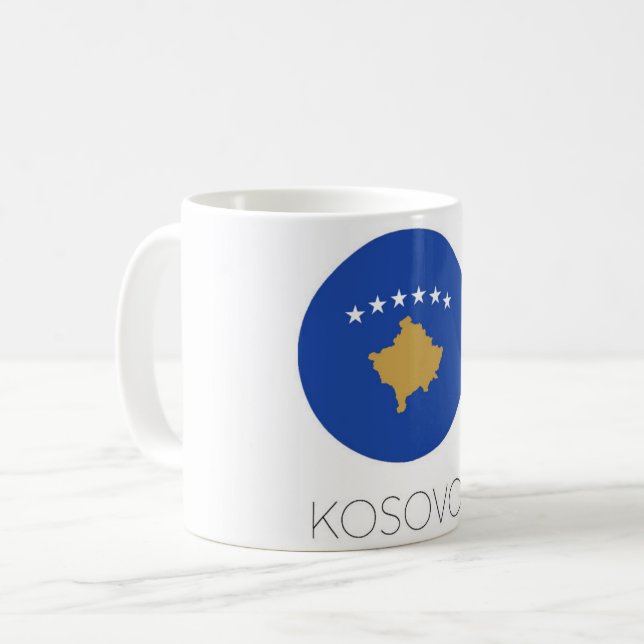 Mug de voyage Drapeau du Kosovo (Devant gauche)