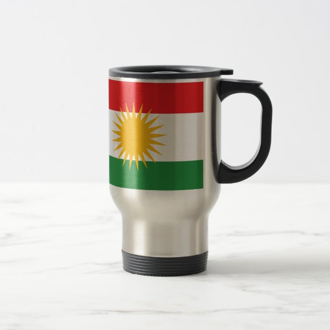 Mug De Voyage Drapeau du Kurdistan (le Kurdistan ou l'Alaya (Droit)