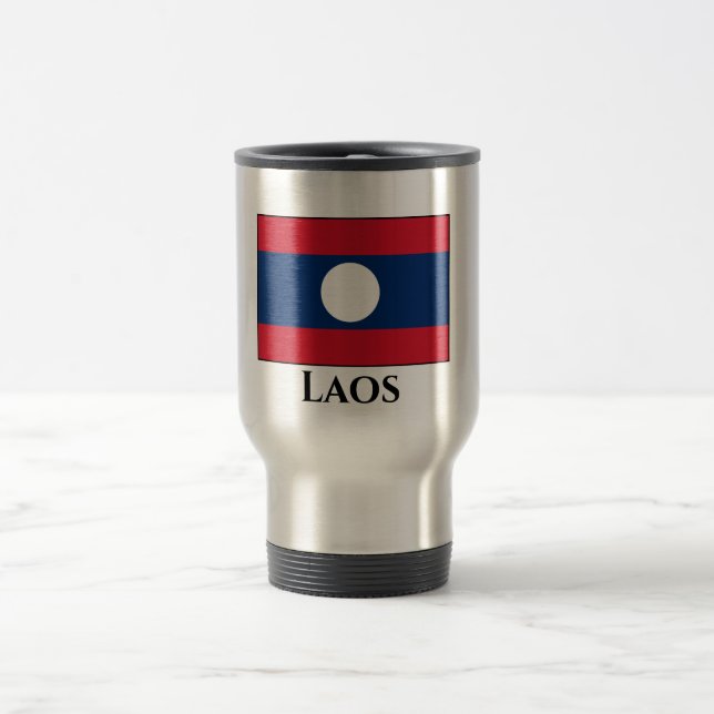 Mug De Voyage Drapeau du Laos (Centre)