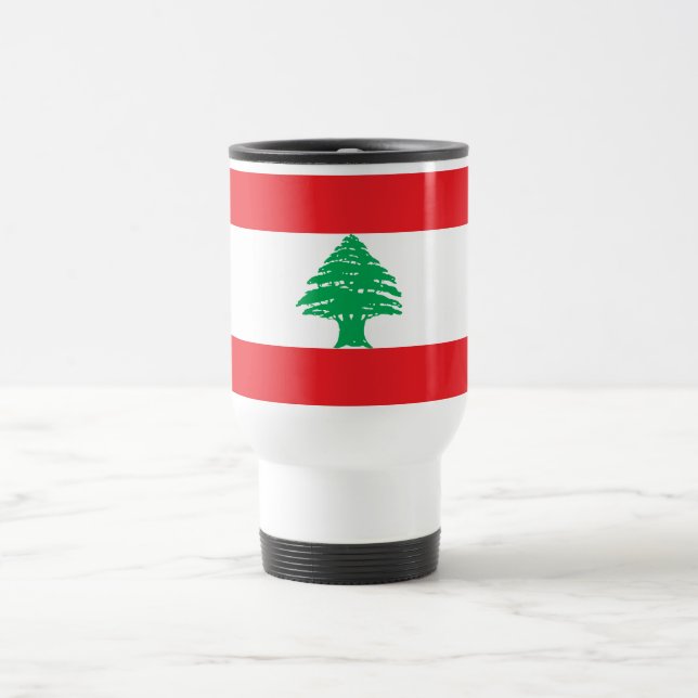 Mug De Voyage Drapeau du Liban (Centre)