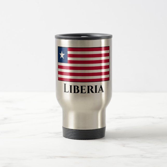 Mug De Voyage Drapeau du Libéria (Centre)