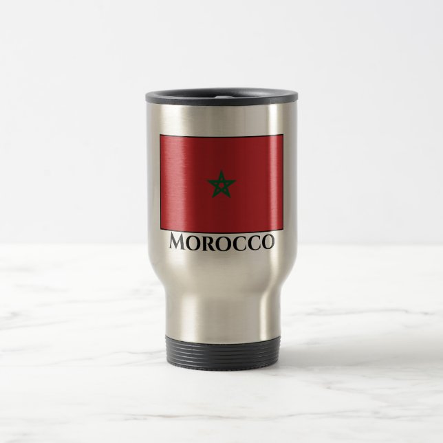 Mug De Voyage Drapeau du Maroc (Centre)