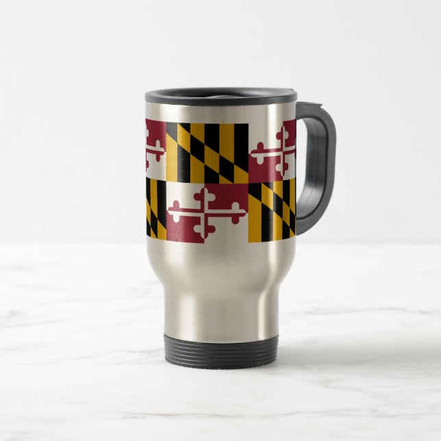 Mug De Voyage Drapeau du Maryland (Devant droit)